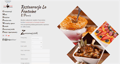 Desktop Screenshot of lafontaine-restaurant.pl